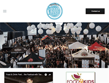 Tablet Screenshot of foodanddrinkfest.com